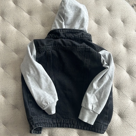 Little Bipsy Black Denim Jacket 2T-3T - Picture 4 of 4